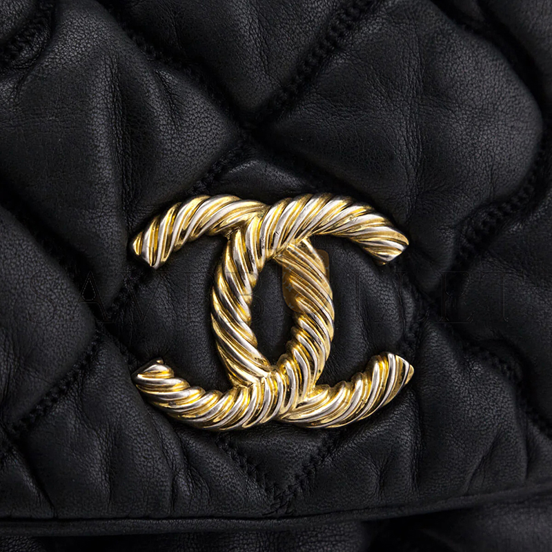 CHANEL BUBBLE LARGE QUILTED LAMBSKIN FLAP BAG 129090 (38*20*10cm)